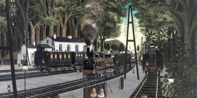 La gare forestière plus claire